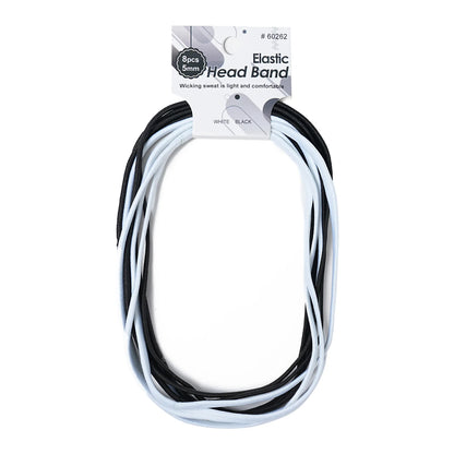 8 st godisfärgade hårband för kvinnor och män, yogahårband, 0,5 cm, sporthårband för flickor, halkfri fotboll, löpning, fitnesshåraccessoarer, set