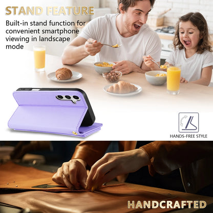 Plånbok Liten Doft Dragkedja Kortfack Magnetiskt Flip Läderfodral för Samsung Galaxy A07 A15 A16 A17 A34 A35 A36 A53 A54 A55 A56