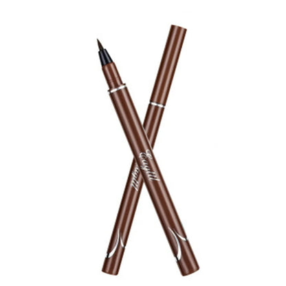 Svart flytande eyeliner vattentät långvarig eyelinerpenna snabbtorkande, inte blommande naturlig eyeliner flytande penna kosmetiska verktyg