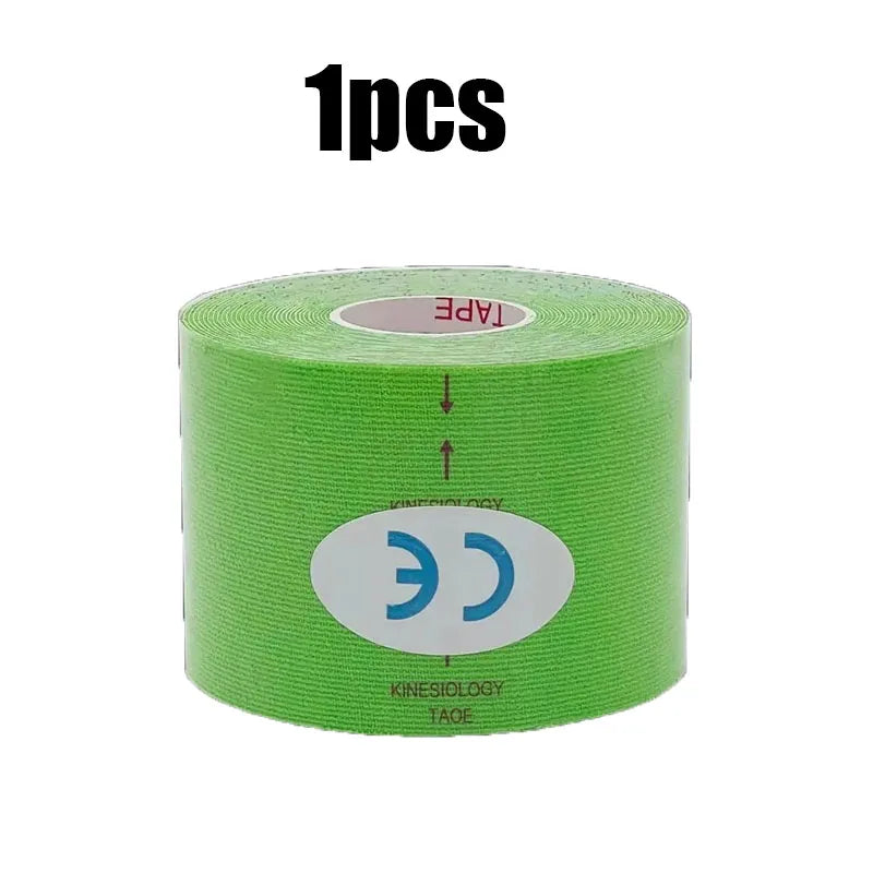 1/6 st tejper Kinesio Elastiskt Bandage Knäskydd Tejper Kinesiologi Stödkuddar Sport Självhäftande Venda Kinesiotejp Bandage