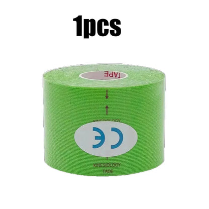 1/6 st tejper Kinesio Elastiskt Bandage Knäskydd Tejper Kinesiologi Stödkuddar Sport Självhäftande Venda Kinesiotejp Bandage