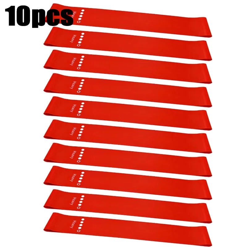 1-10 st bärbar träningsutrustning, gummiband, yogagym, elastisk tandköttsstyrka, pilates, Crossfit träning för kvinnor