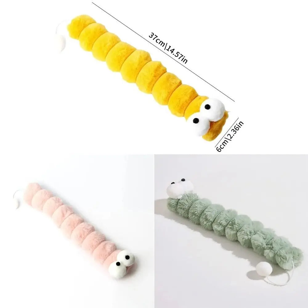 Caterpillar katttugg, bitsäker, tuggtålig kudde för katter, reptålig, mjuk och bekväm kattspark, självunderhållning