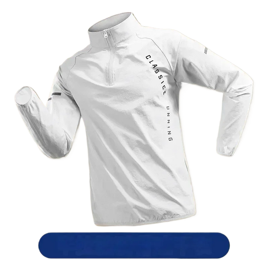 Herr Löparjackor Gym Dragkedja Huva Sportjacka Jogging Träning Fitness Sweatshirt Casual Löpning Sportkläder