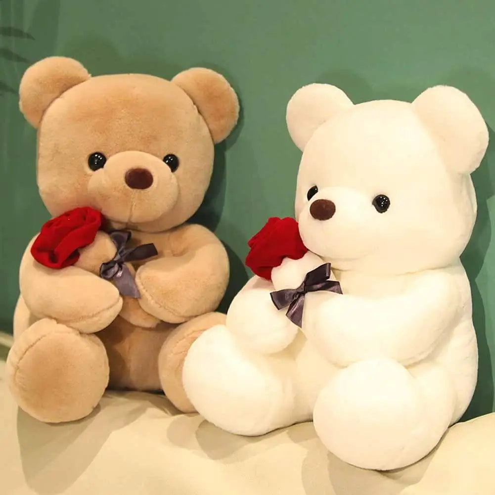25 cm kawaii alla hjärtans dag-present nallebjörnar gosedjur rosbjörn docka alla hjärtans dag-present till flickvän