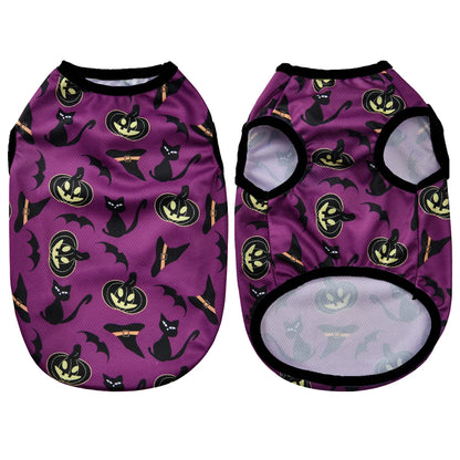 Hundkläder för små och medelstora hundar Katter Halloween Pumpa Tassavtryck Valpvästar Chihuahua Yorkshire Terrier Kostymer Husdjur Festkläder