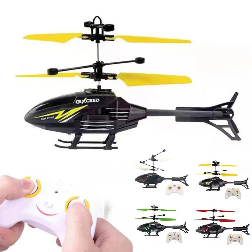 Fjärrstyrd helikopter 2-kanals RC-helikopterleksaker för barn Flygleksaker Infraröd induktionsupphängningsflygplan Laddningspresenter
