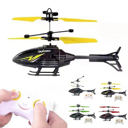 Fjärrstyrd helikopter 2-kanals RC-helikopterleksaker för barn Flygleksaker Infraröd induktionsupphängningsflygplan Laddningspresenter