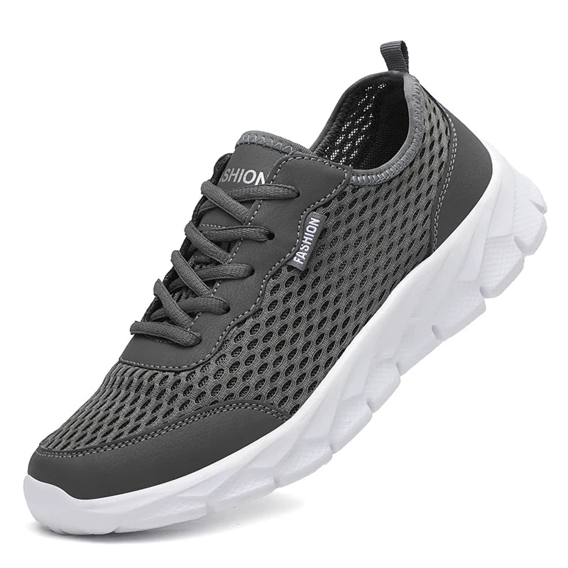 Sommar Herr Sneakers Högkvalitativa Andningsbara Fritidsskor Utomhus Halkfria Herrsportskor Lätt Mode Tennisskor