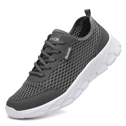 Sommar Herr Sneakers Högkvalitativa Andningsbara Fritidsskor Utomhus Halkfria Herrsportskor Lätt Mode Tennisskor