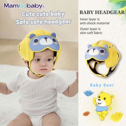 Mambobaby Säker Anti-Shock Babyhjälm Småbarn Huvudskydd Huvudbonad för Spädbarn Lär Krypa, Gå Förhindra Skador från Stötfall