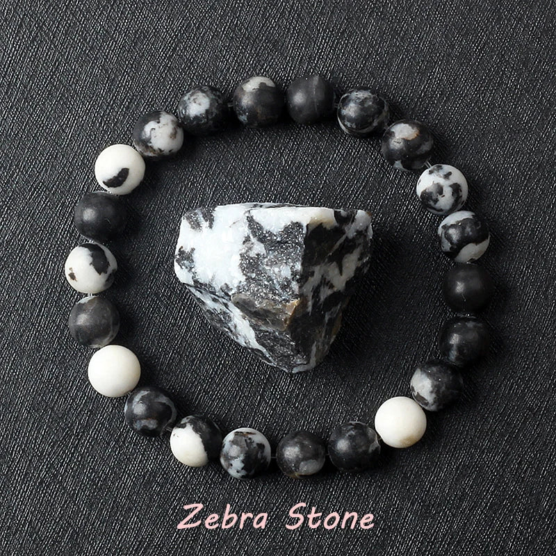 Naturlig drakeblodsten elastiska armband kvinnor män charm dinosaurie jaspis pärlor helande smycken yoga meditation armband gåva