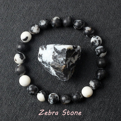 Naturlig drakeblodsten elastiska armband kvinnor män charm dinosaurie jaspis pärlor helande smycken yoga meditation armband gåva