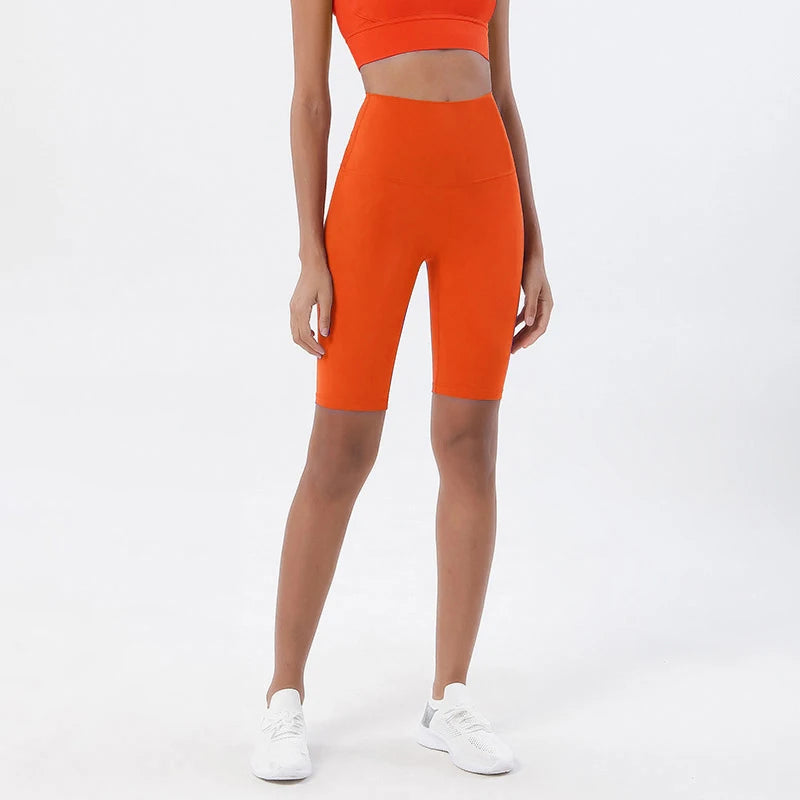 SOISOU Nylon Yogakläder Gym Fitness Leggings Sport BH Shorts Set Hög Midja Elastisk Damkläder 3 Typer 12 Färger
