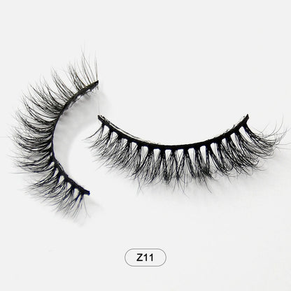 Makeup Minkfransar Fluffiga Mjuka Hela Lösögonfransar Naturliga Lösögonfransar Wispy Lash Extension
