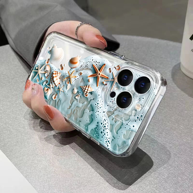 Strandskal till Samsung Galaxy S26 Ultra 5G S25 Plus S24 FE S23 S22 A17 A37 A57 A55 A54 A36 A35 Transparent TPU-skal