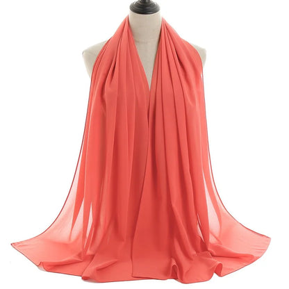 Ramadan Islamisk Instant Bubble Chiffong Sjal Halsduk Dam Huvudbonad Kvinnor Hijabs Halsdukar Bufandas Muslimsk Slöja Hijab Snood 180*70cm