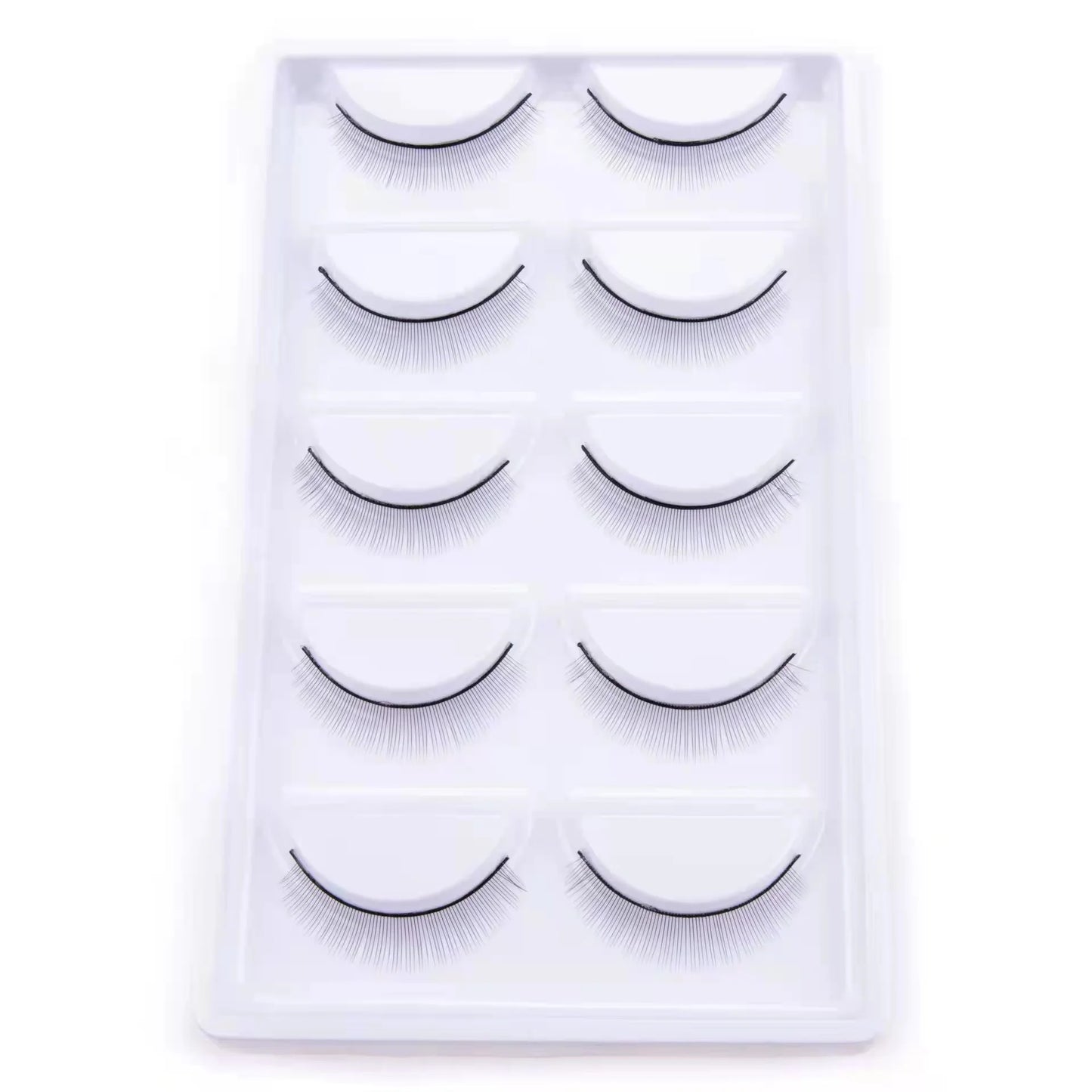 LTWEGO 5 par ögonfransar naturliga långa 3D minkfransar fluffiga volym mink lösögonfransar djurfria slingor makeup cilios