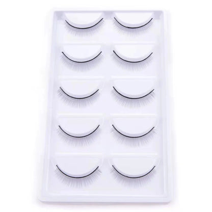 LTWEGO 5 par ögonfransar naturliga långa 3D minkfransar fluffiga volym mink lösögonfransar djurfria slingor makeup cilios