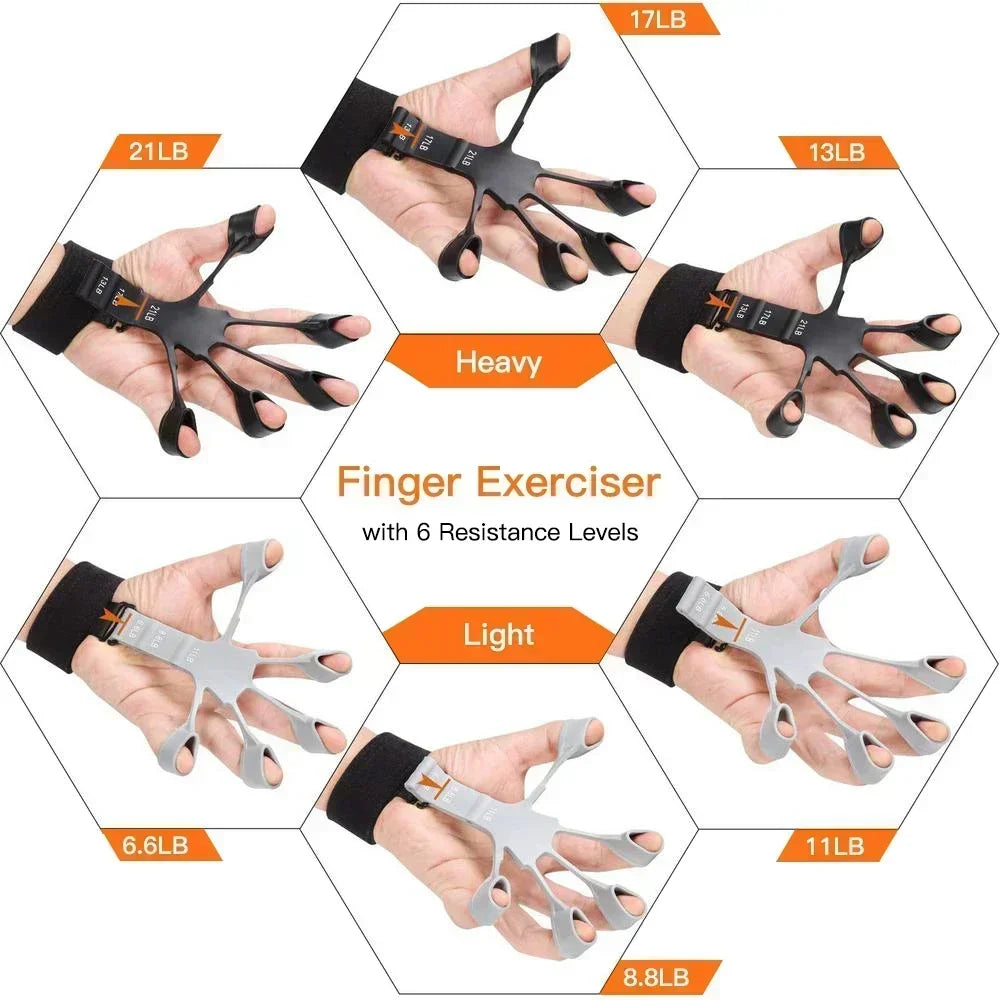 Handgreppsförstärkare Fysiska verktyg Gitarrfingertränare Träning och motion Gym 6:e nivå Resistans Gripster Expander