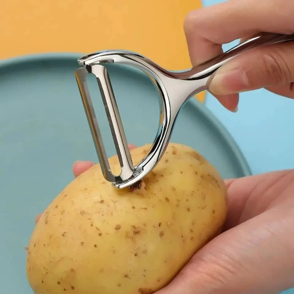 1 st rostfritt stål grönsaksskalare potatisskalare multifunktionell morotsrivare fruktverktyg kökstillbehör kök pelador
