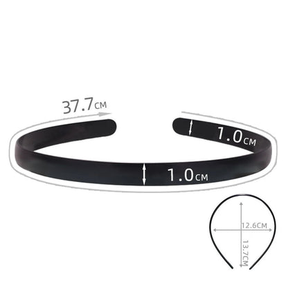Unisex Metall Vågigt Fjäderhårband Svart Halkfri Utomhussporter Pannband För Kvinnor Män Enkelt Hårband Ansiktstvätt Huvudbonad