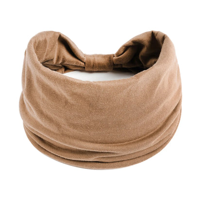 Mode Enfärgad Bred kant Bomullsyoga absorberar svett Dam Flickor Pannband Huvudbonad Turban Bandage Håraccessoarer Huvudbonader