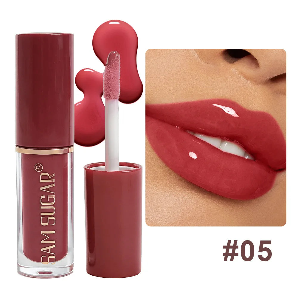 Clear Mirror Gloss Lipgloss Mini Lipgloss Oil Långvarigt återfuktande flytande läppstift Blekna läpplinjer Plumpande läppfärg Makeup