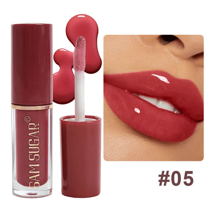 Clear Mirror Gloss Lipgloss Mini Lipgloss Oil Långvarigt återfuktande flytande läppstift Blekna läpplinjer Plumpande läppfärg Makeup