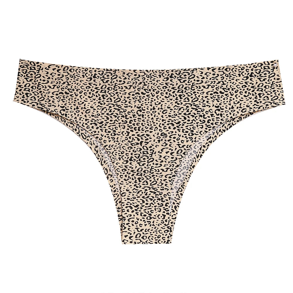 BZEL Leopard Kvinna Brasilianska Trosor Sömlösa Underkläder Damunderkläder Pricktryck Damunderkläder Sport Fitness T-rygg