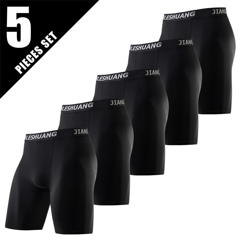 1/2/5 st tonåringar till vuxna flera storlekar herr sportunderkläder fitness långa boxershorts löpning träning basket fotboll sh