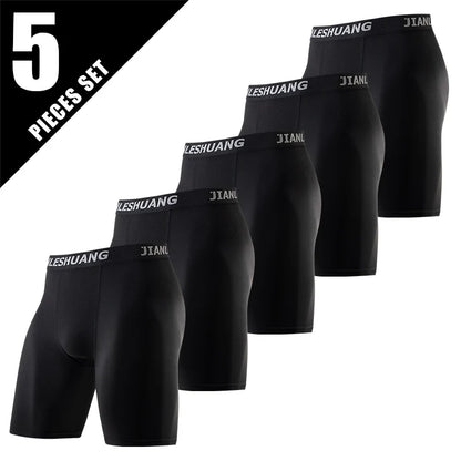 1/2/5 st tonåringar till vuxna flera storlekar herr sportunderkläder fitness långa boxershorts löpning träning basket fotboll sh