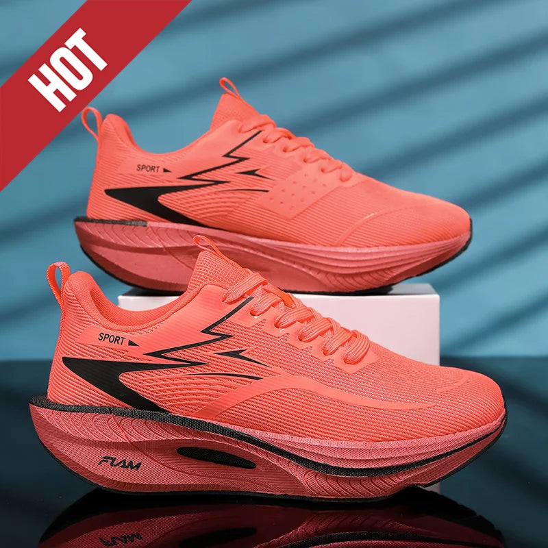 NYA Löparskor Carbon Board Marathon Herr Sport Andningsbara Lättvikt Dam Bekväma Atletiska Halkfria Sneakers Casual