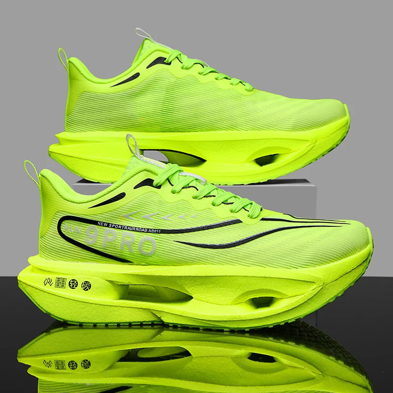 Herr Sport Löparskor Carbon Board Marathon Andningsbara Lätt Komfort Dam Atletiska Sneakers Jogging Tenis Luftkudde 2026