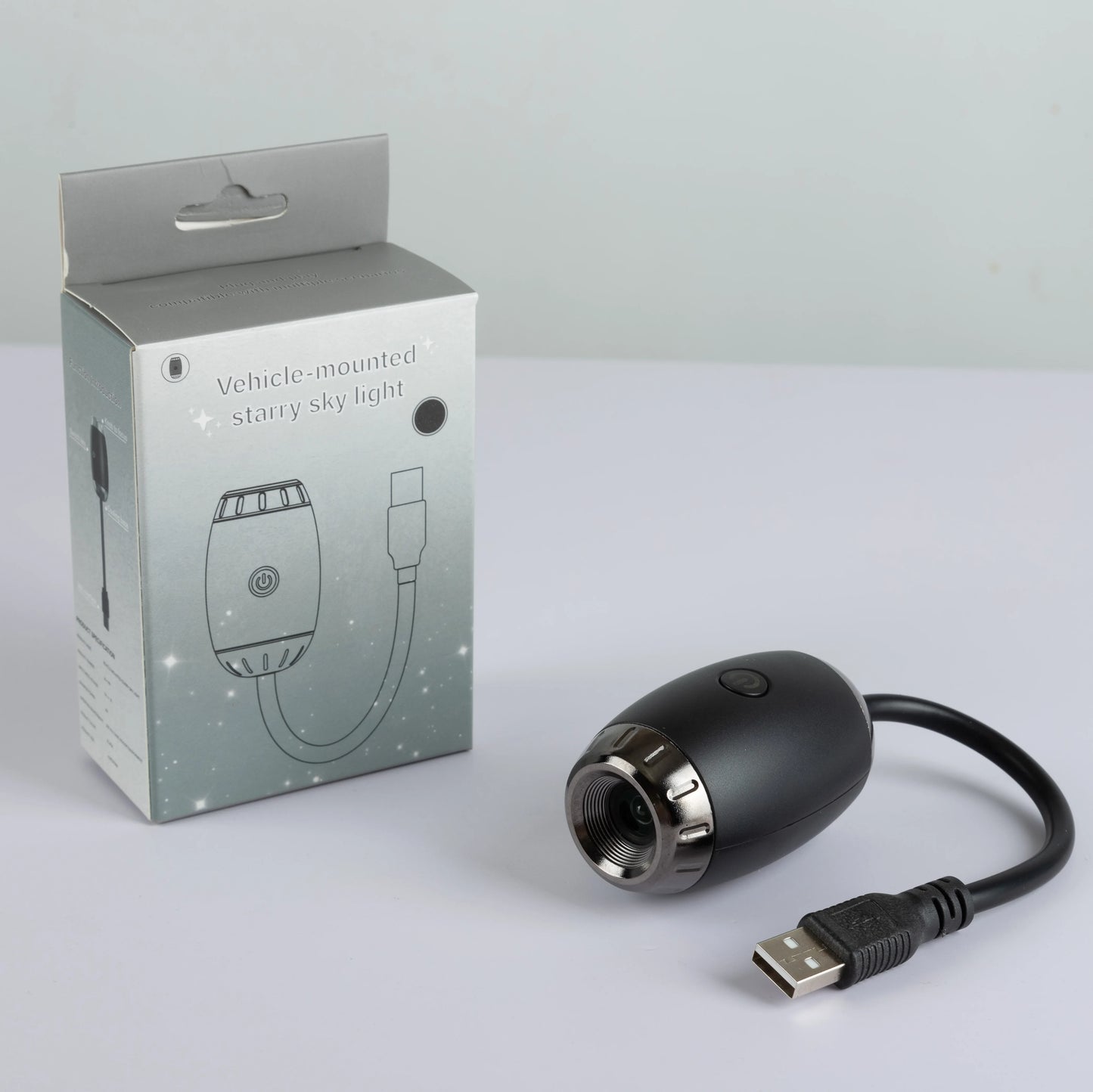 Mini USB-stjärnhimmelsprojektor med atmosfär vidvinkeldisplay för taket stjärnhimmel för spelrumsbelysning rumsdekoration väggpresent