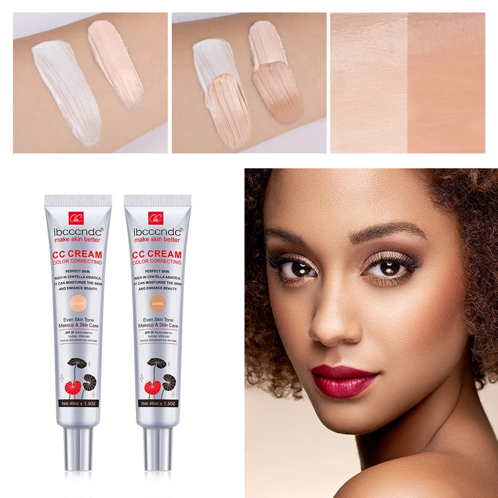 Återfuktande Korrigerande CC-kräm Vattentät Anti-svett Makeup Före Concealer Varaktig Kvinnors Makeup Skydda Huden Erborian Make