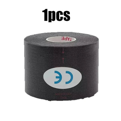 1/6 st tejper Kinesio Elastiskt Bandage Knäskydd Tejper Kinesiologi Stödkuddar Sport Självhäftande Venda Kinesiotejp Bandage