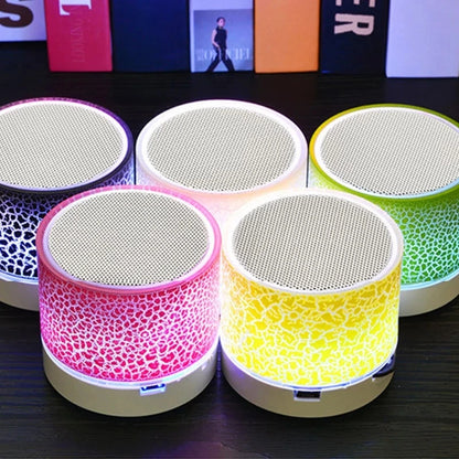 Trådlös Bluetooth-högtalare Mini PC-högtalare Crack LED SD-kort USB Subwoofer Bärbar musikljudkolumn för stationär dator