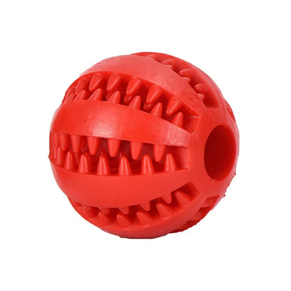 Hundleksaksboll Interaktiva gummibollar Valp tuggleksaker Tandborttagningsboll Katter Husdjur Mat Godismatare Silikonbollar Leksak