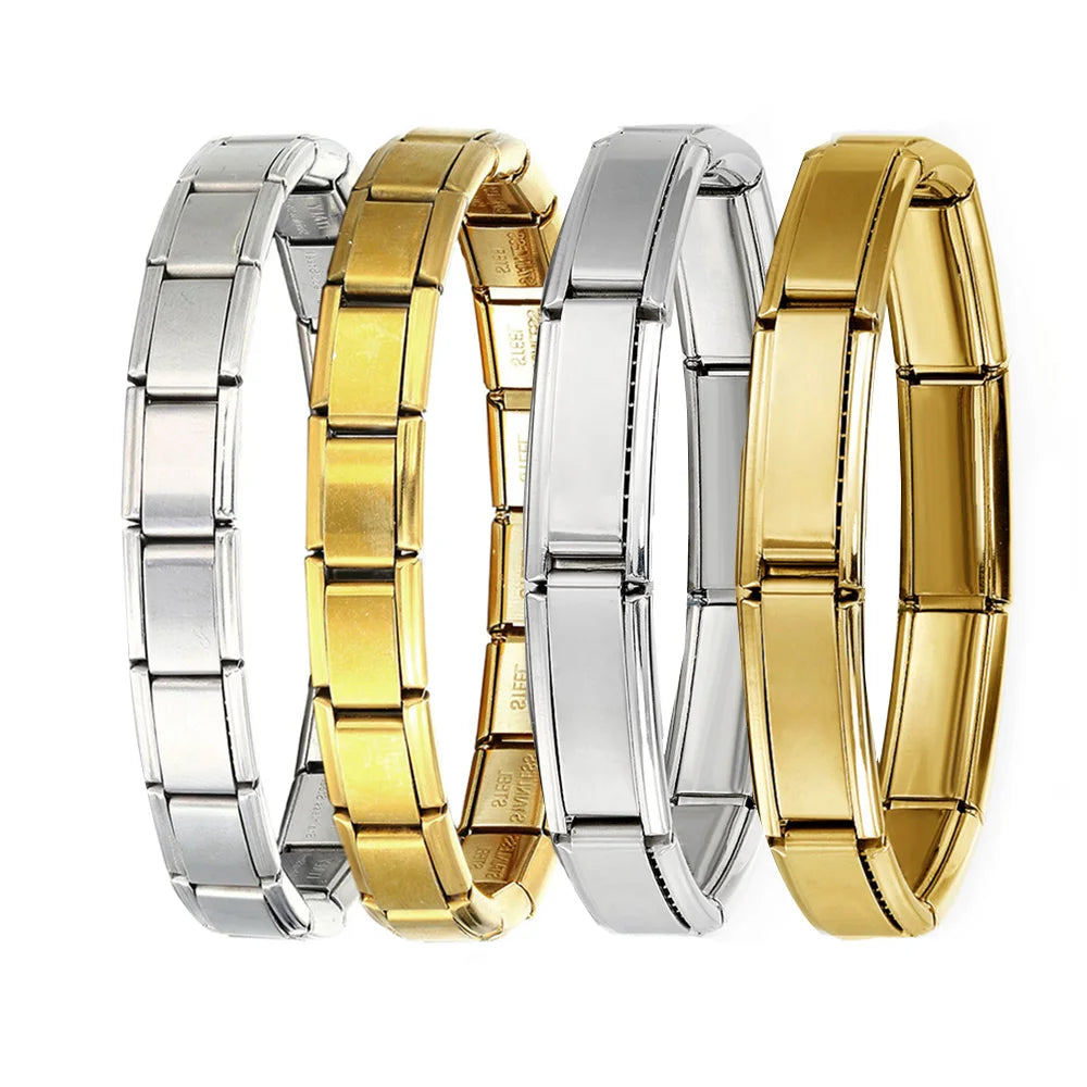 GEMOSA Mode Dam Herr Smycken 20*9mm Bredd Silver Färg Rostfritt Stål Armband Man Kvinna Fest Dagliga Tillbehör