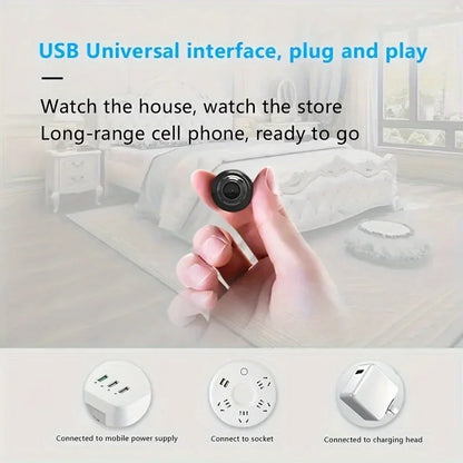 1080P HD Mini WiFi-kamera Inomhussäkerhet Säkerhetsövervakning Babymonitor Nattseende Videokamera IP-kamera Ljudvideoinspelare
