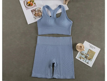 Ny het rea väst yogadräkt damshorts med bröstkudde anti-stöt bantningsdesign sportkläder snabbtorkande bekväm fitness C