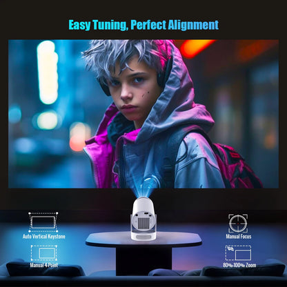 Magcubic 8K Wifi6 Projektor 290ANSI Android 14 Dubbel WIFI Allwinner H726 BT5.0 1280*720P Hemmabio Utomhus Bärbar HY300 Pro +