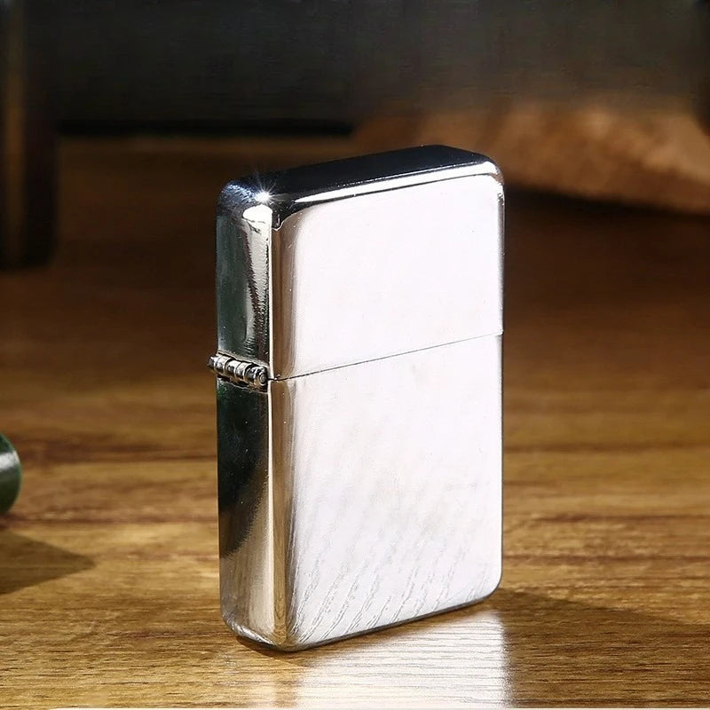 Partihandel Olja Vintage Metall Paraffin Tändare Design Vindtät Slipskiva Klassisk Röktillbehör för Rökverktyg Utomhus