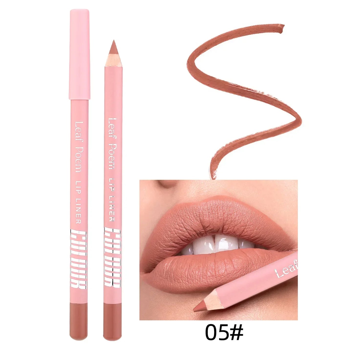 Läppstift Läppenna Set Matt Sammet Läppenna Kontur Makeup Sexigt Rött Läppstift Långvarigt Skönhetsmedel