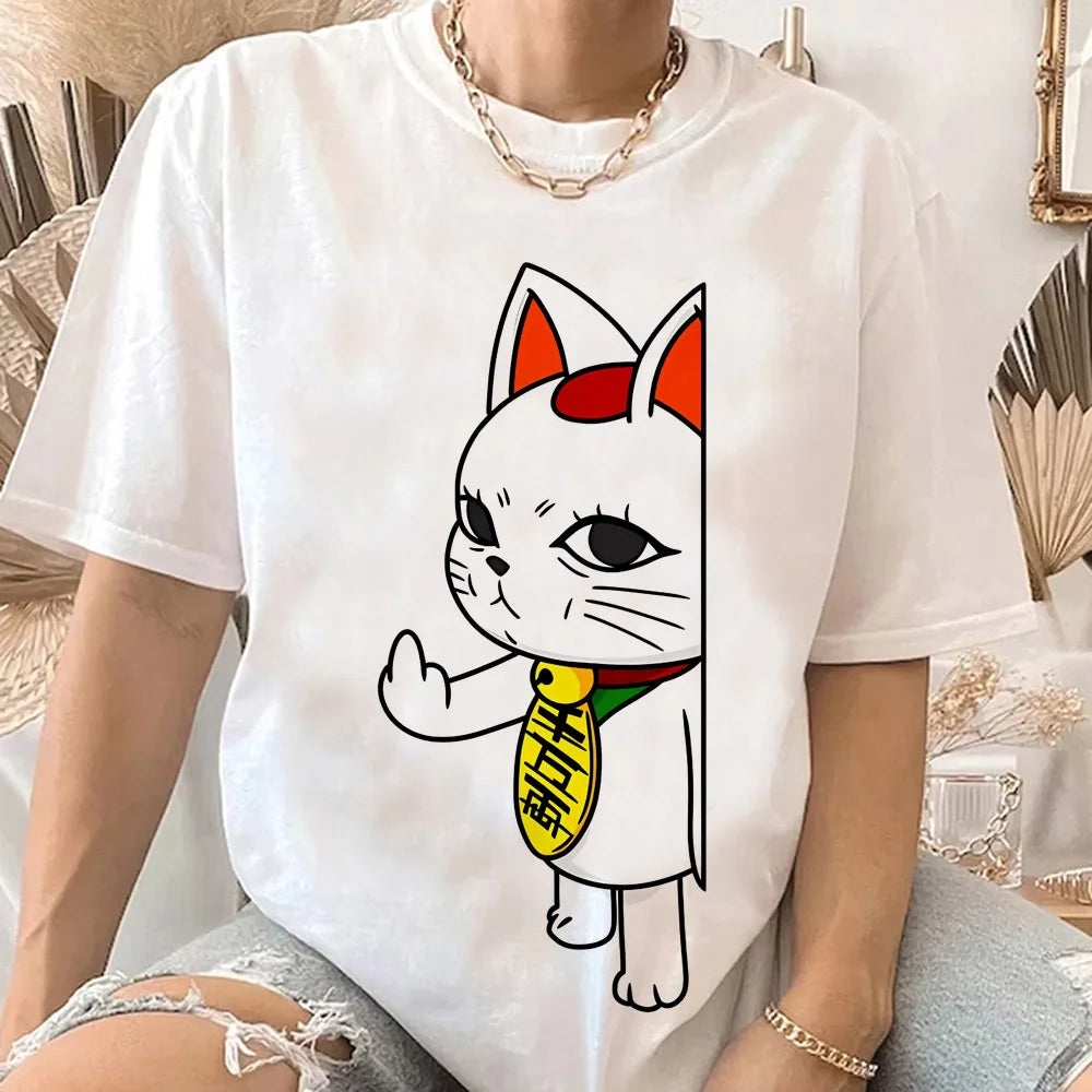Dandadan t-shirt för kvinnor Trendig pastellfärgad klassisk 80-tals koreansk kläder Andningsbar t-shirt anime Popkultur kawaii Andningsbar