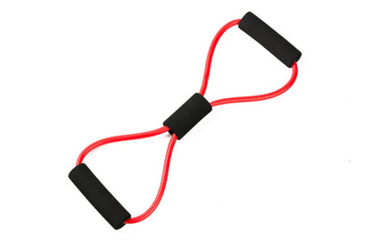 Yogamotståndsband Elastiskt band Sportövningsavdragare 8-formad bröstexpander för kroppsbyggande hemmagym fitnessutrustning