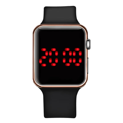 Enkla moderiktiga LED-klockor för män, designerklocka för män, silikon, elektronisk digital kvartsklocka, relogio masculino