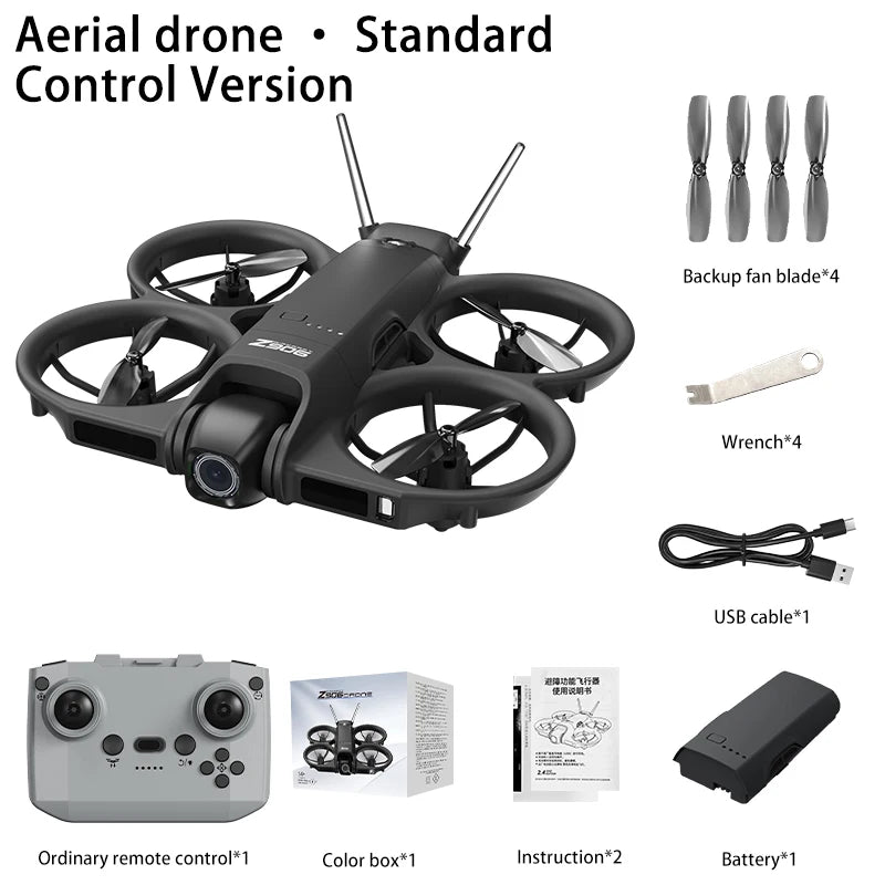 Z906 Drönare 4K HD Dubbelkamera GPS WiFi FPV Borstlös Motor Optiskt Flöde Hopfällbar Hinderundvikande RC Quadcopter