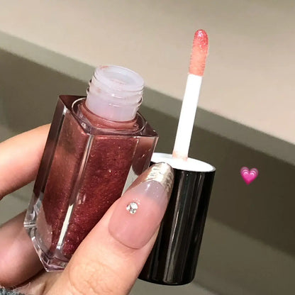 Herorange Star Shine Glitter Lip Gloss Shimmer Fine Glitter Långvarig Återfuktande Icke-klibbig Glansig Läppmakeup